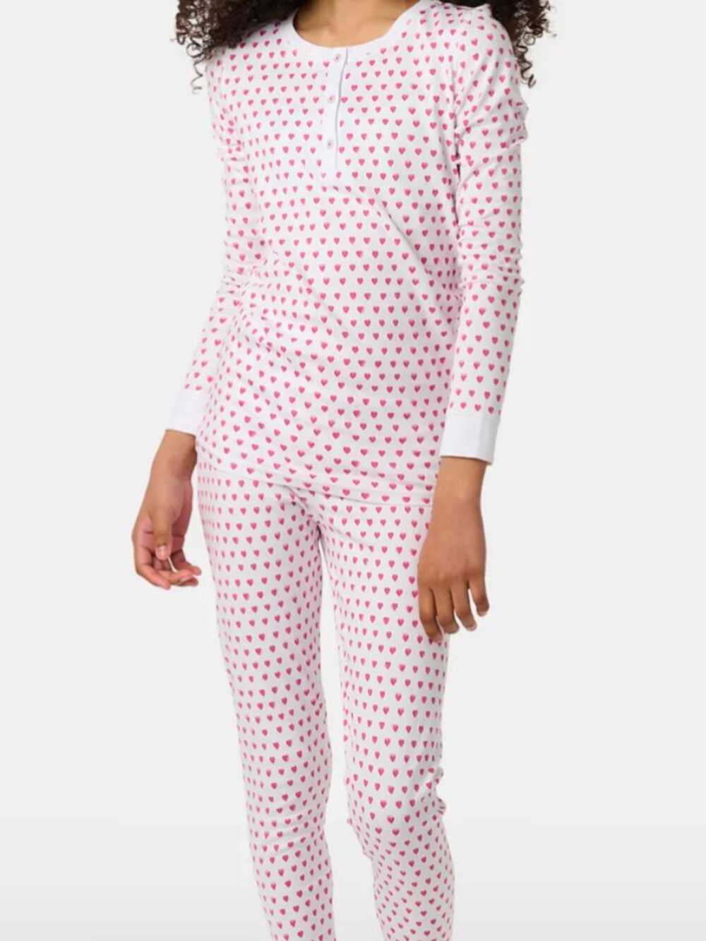 Roller Rabbit Kids Pink Hearts Pima Cotton Pajama Set - Size 4